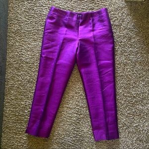Talbots Purple Silk Pants